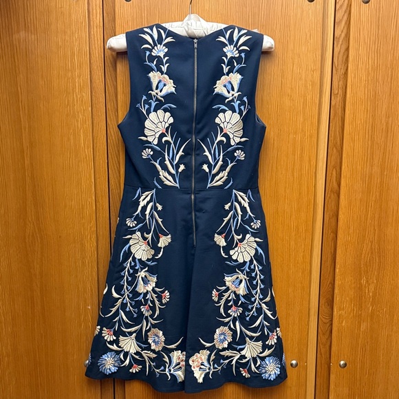 Moulinette Soeurs Navy Floral Mini Dress - Picture 6 of 6